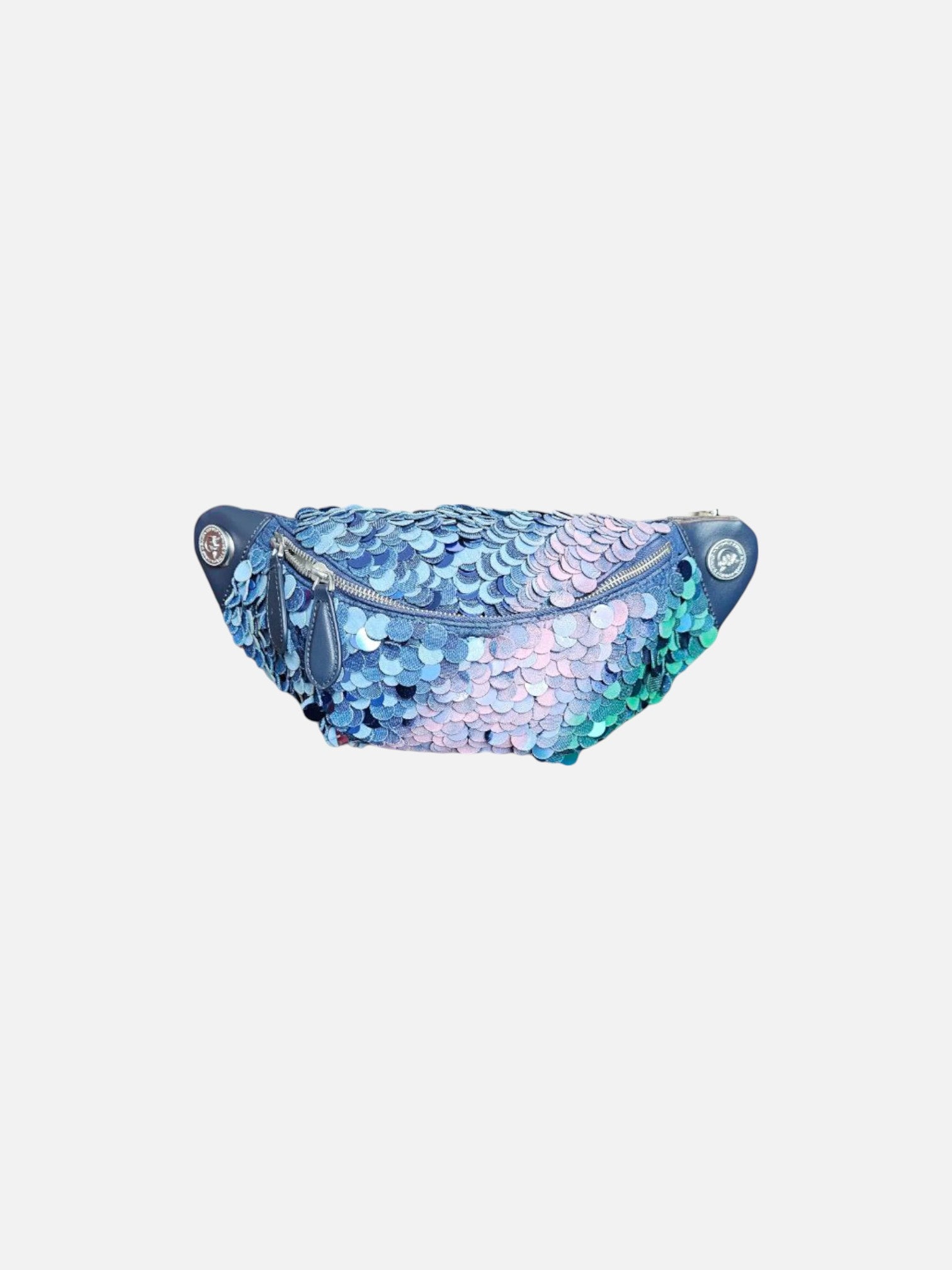 DENIM SEQUIN FANNY PACK