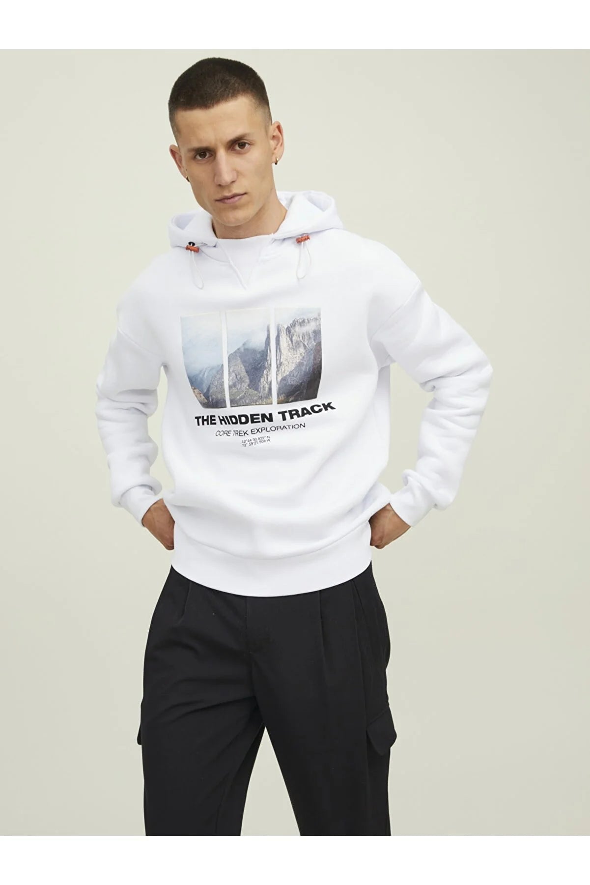 handpicked - Jack & Jones Printed Hoodie - Lebanon