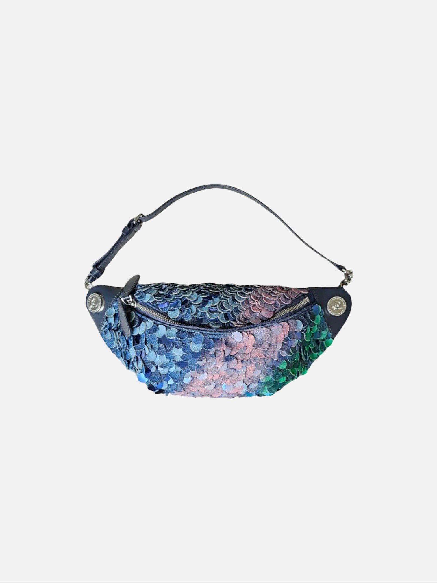 DENIM SEQUIN FANNY PACK