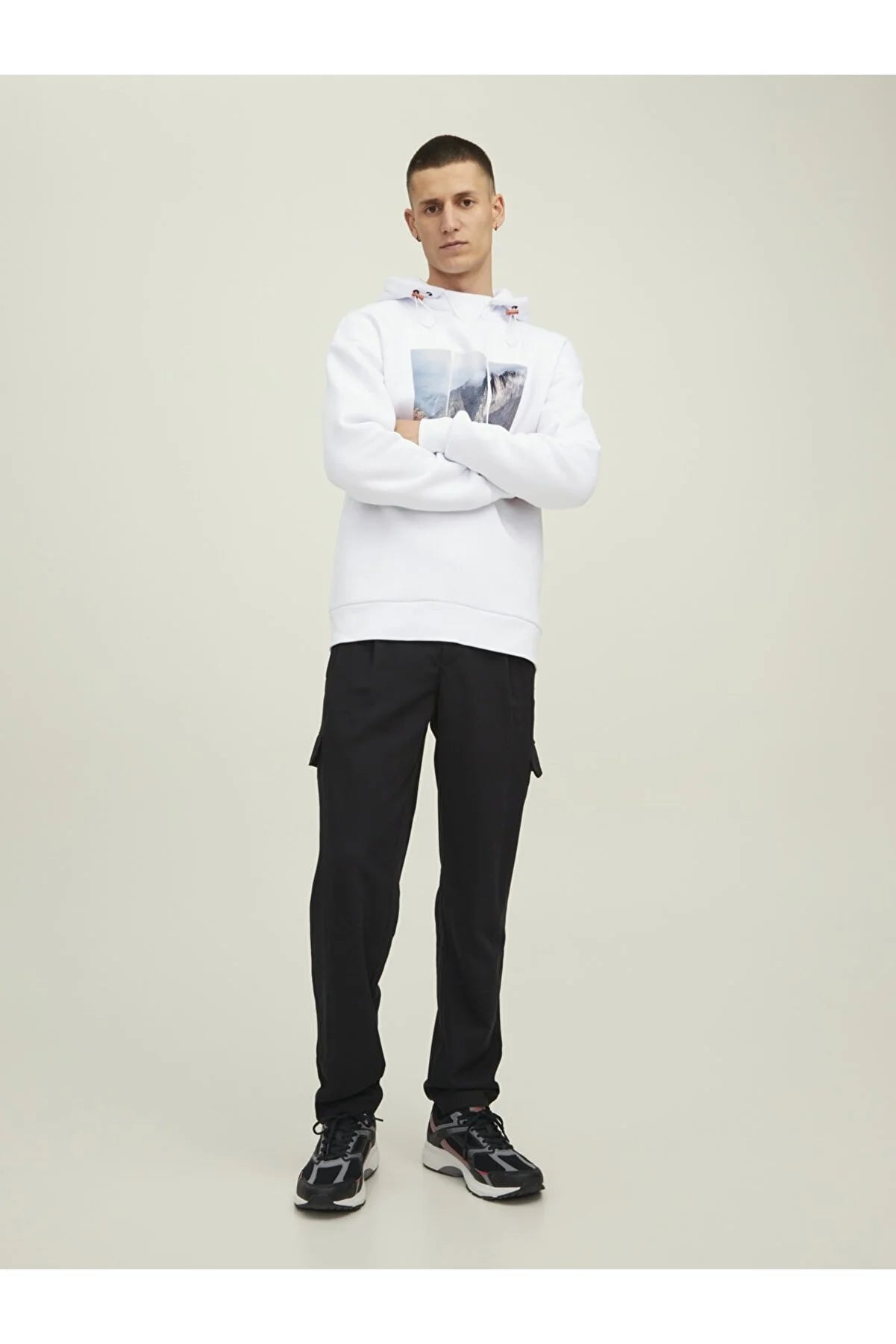 handpicked - Jack & Jones Printed Hoodie - Lebanon