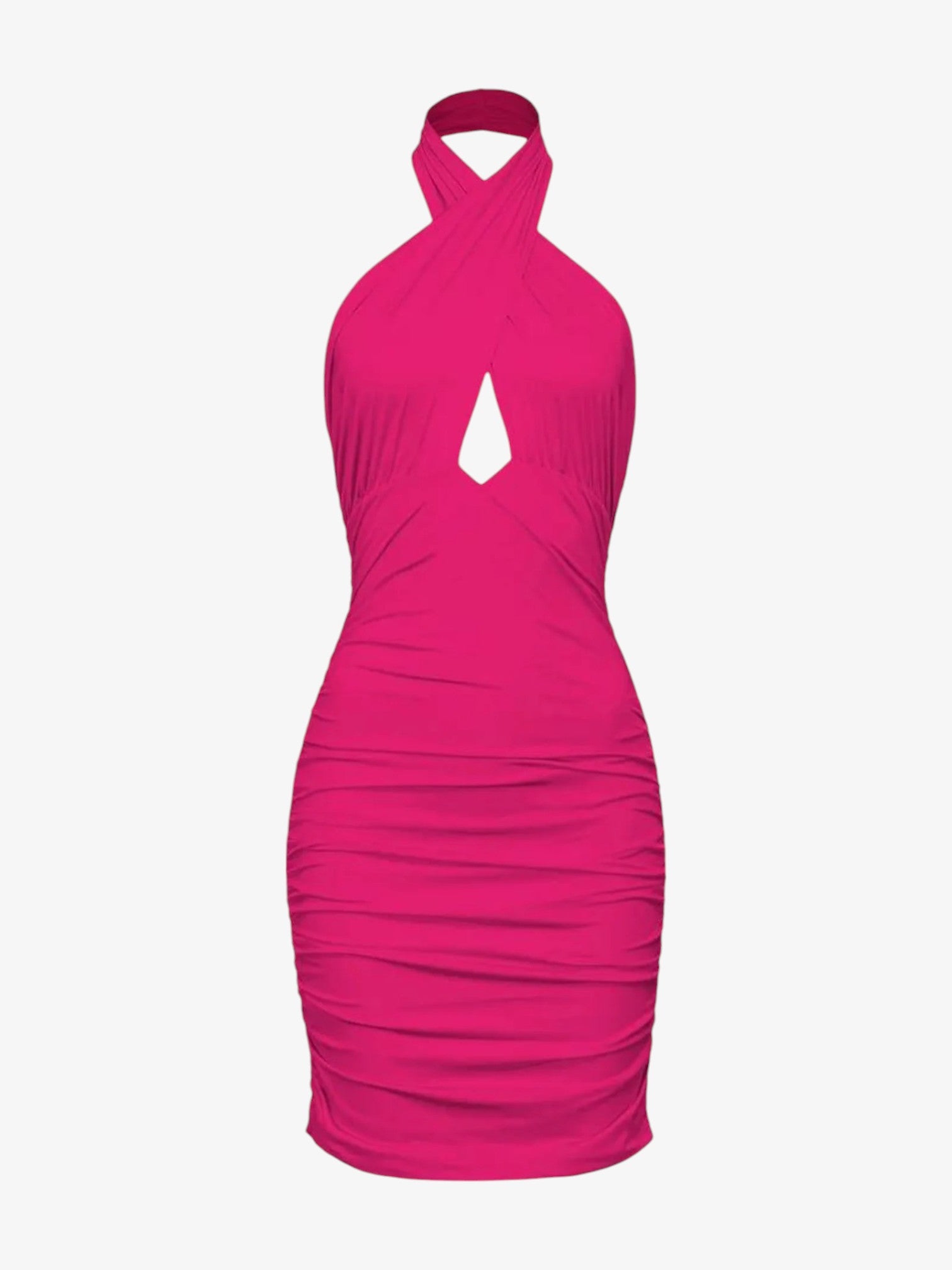PINKO Fitted Draped Mini Dress