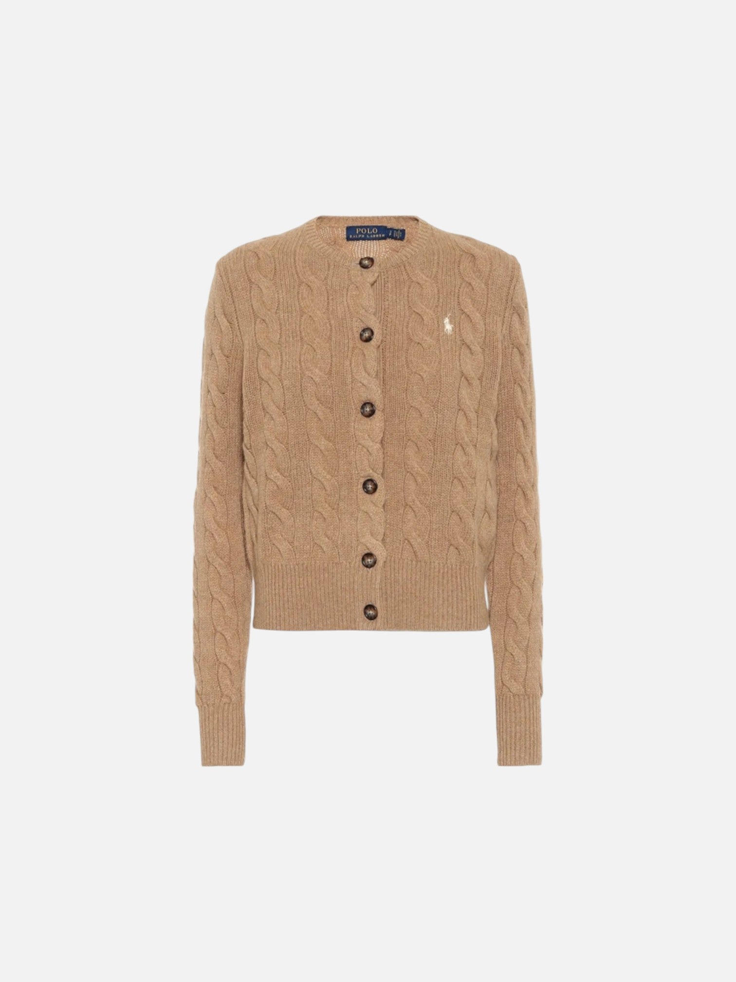 Cable-knit Wool And Cashmere Cardigan