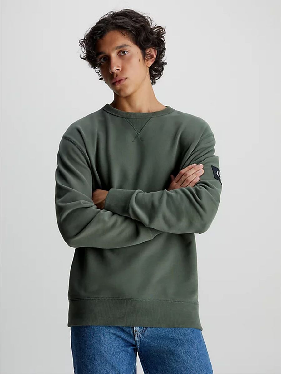 Cotton Badge Sweatshirt